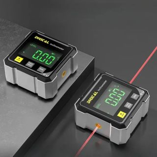 Pocket Digital Level Protractor Inclinometer Professional Digital Display Angle Gauge 360 Degree Magnetic Electronic Level Laser